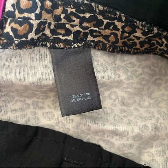 Whbm animal Print Slim Ankle Pants Size 4R - Picture 8 of 12